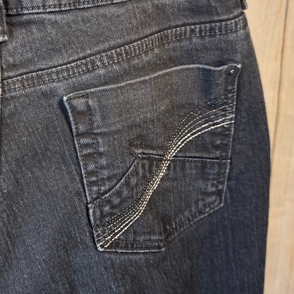 VINTAGE DKNY black Jeans, Women’s Sz 10, Trouser Style Pants, 90s, 30” Inseam - Picture 6 of 9